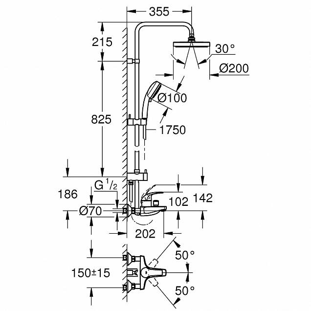 Фотография товара Grohe Rainshower 27967000Gr