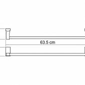 Полотенцедержатель 64 см WasserKraft Exter K-5230