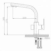 Смеситель для кухни Zorg GraniT ZR 311 YF- Кварц