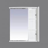 Шкаф-зеркало 60 см, белый, правый, Misty Астра 60 R Э-Аст04060-01СвП