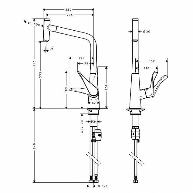 Фотография товара Hansgrohe Metris Select 14884800