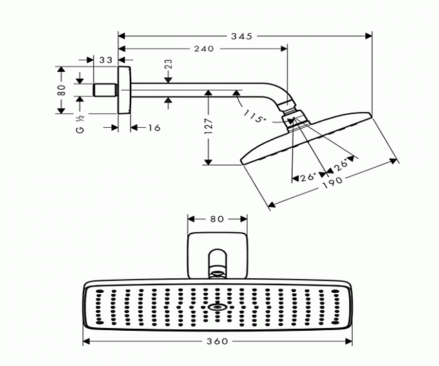 Фотография товара Hansgrohe Raindance 27371000