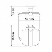 Держатель туалетной бумаги WasserKraft Ammer K-7025