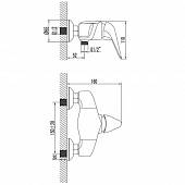 Смеситель для душа Lemark Poseidon LM4233C