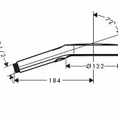 Душевая лейка Hansgrohe Rainfinity 26864700