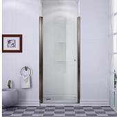 Душевая дверь в нишу 90 см, профиль бронза, левая, Cezares PORDENONE-B-1-90-P-Br-L