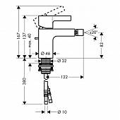 Смеситель для биде (д.к) Hansgrohe Metris S 31261000