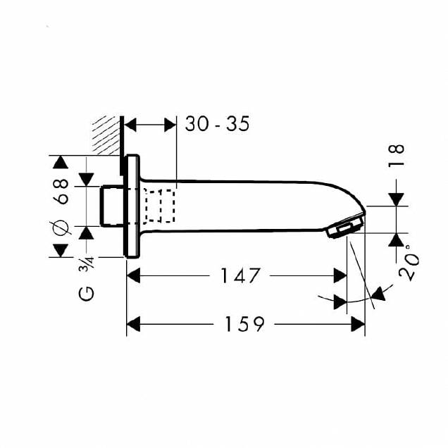 Фотография товара Hansgrohe Focus S 13414000