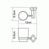 Стакан WasserKraft Aller K-1128C