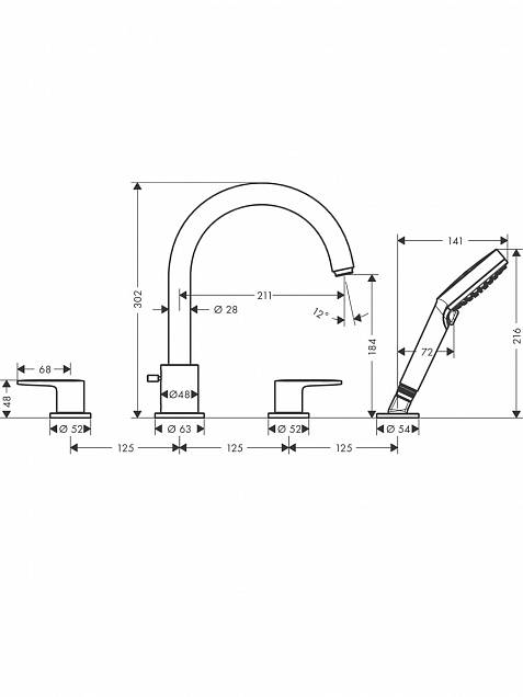 Фотография товара Hansgrohe Vernis Blend 71456000