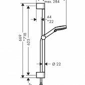 Душевой гарнитур, EcoSmart, Hansgrohe Vernis Blend 26279000