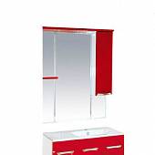 Шкаф-зеркало 90 см, бордовый, правый, Misty Кристи 90 R П-Кри02090-101СвП