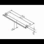 Полотенцедержатель 605 мм Am.Pm Gem A90346400