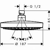 Душ верхний Hansgrohe Croma Select S 26522400