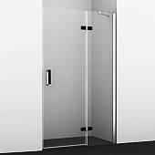 Душевая дверь 120 см, правая, хром/черный, WasserKRAF Aller 10H05RBLACK