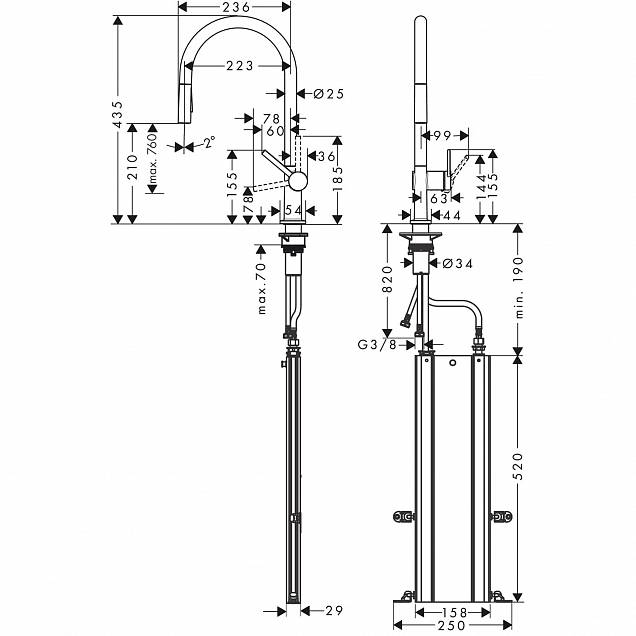 Фотография товара Hansgrohe Talis M54 72801000