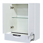 Шкаф подвесной, белая эмаль, с ящиком, Misty Лора 60 П-Лор08060-0111Я