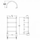 Полотенцесушитель водяной, бронза, Margaroli Sole 4424704OBNA